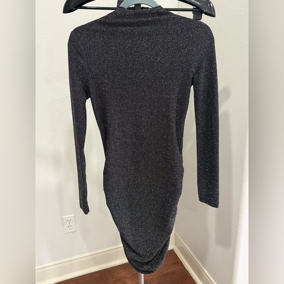 SHEIN Dresses & Skirts - SHEIN Mock Neck Glitter Bodycon Dress Size 4 Small